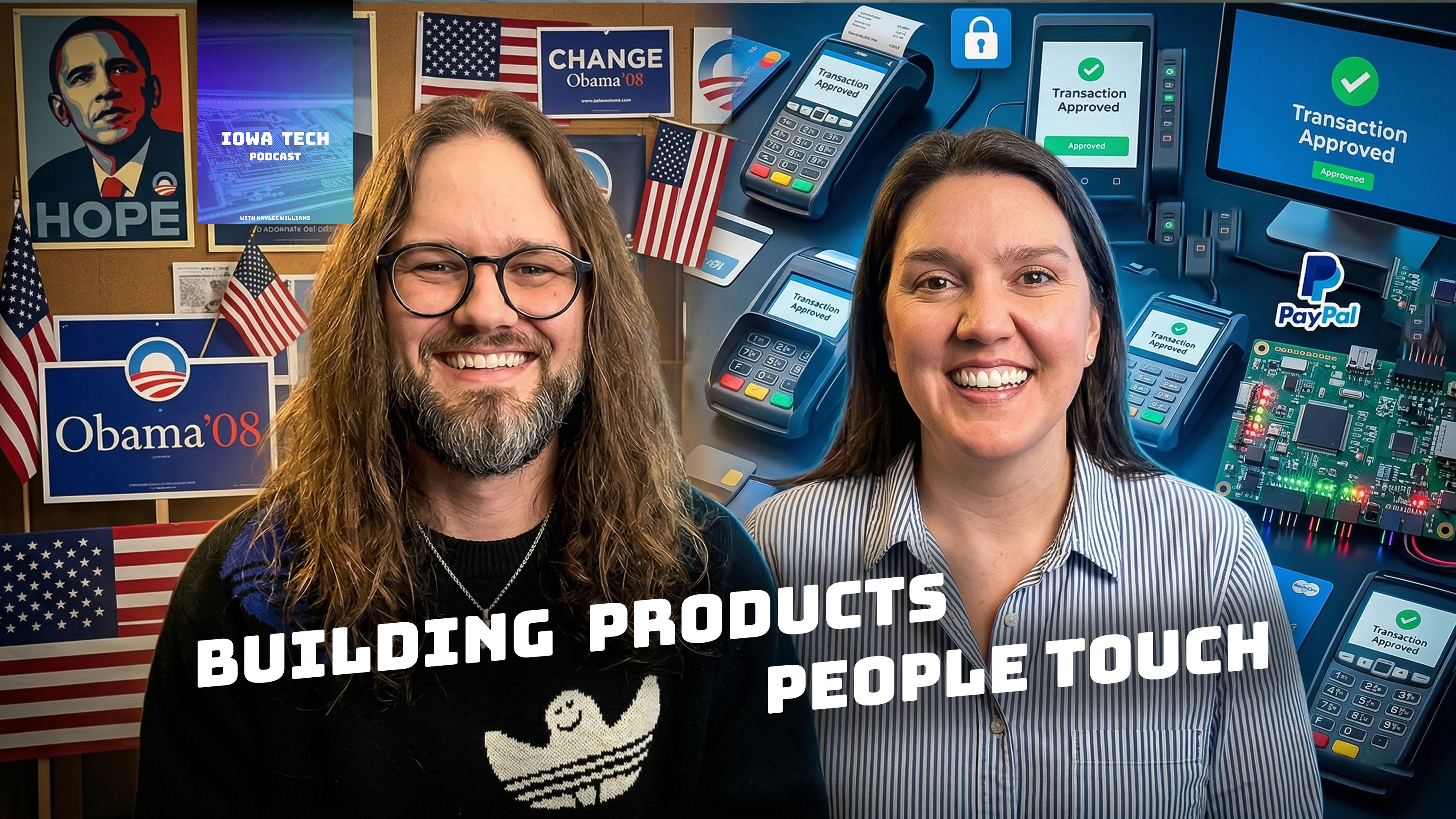 Derek Brooks poses with Kaylee Williams. The background has been Ai generated.