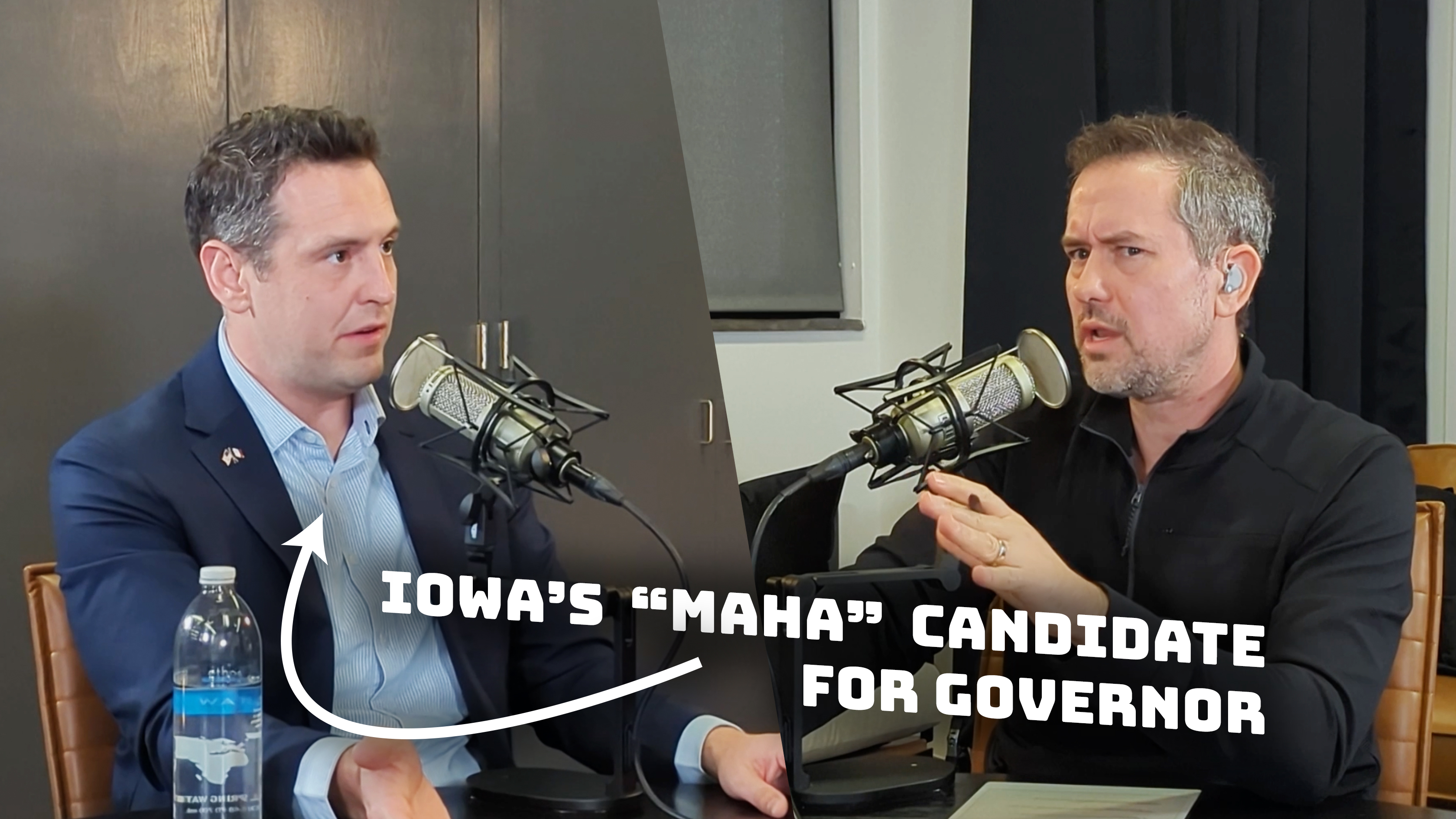 Zach Lahn pictured in the studio with Justin Brady